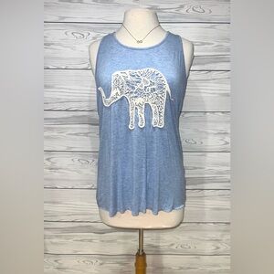 Cute elephant crochet tank top